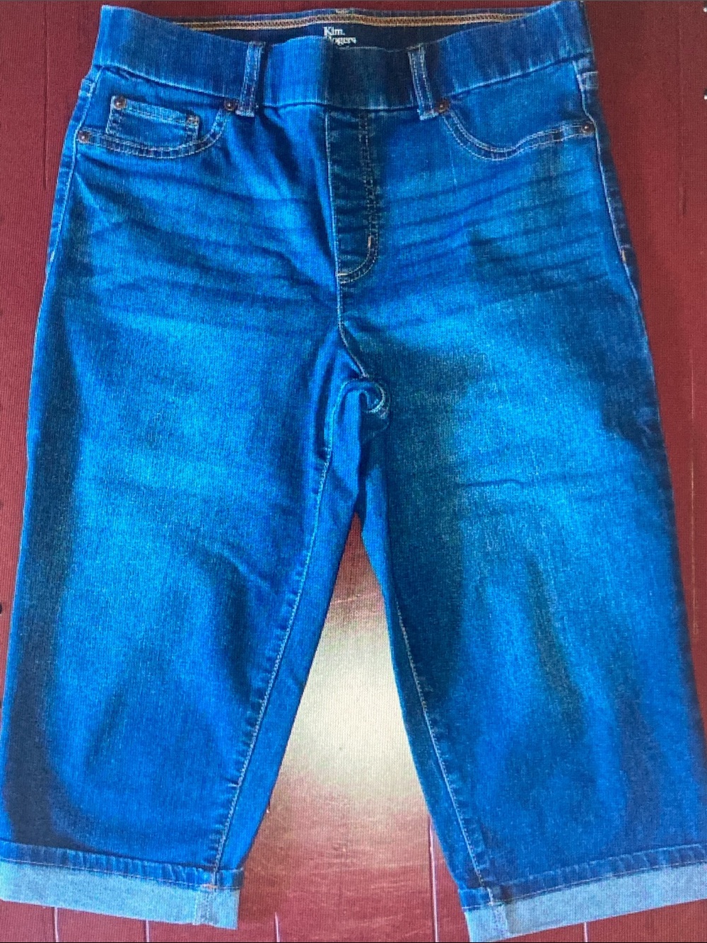 Kim Rogers Blue Cropped Ankle Jeans